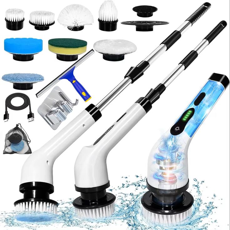 Electric Spin Scrubber for Bathroom, Tile & Floor Cleaning