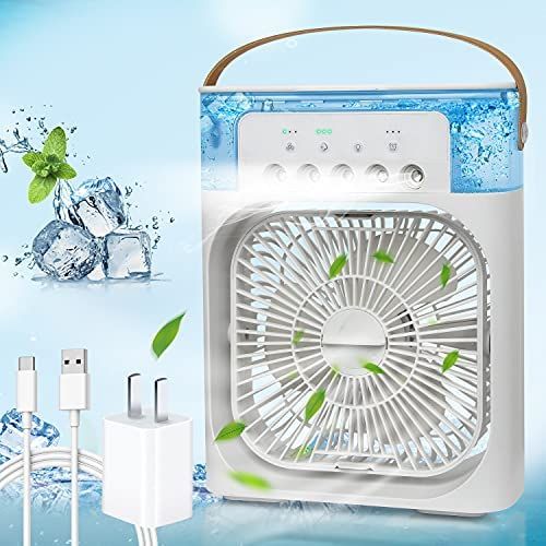 Portable Mini Air Cooler with Mist – Instant Cooling Anywhere