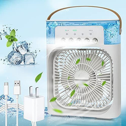 Portable Mini Air Cooler with Mist – Instant Cooling Anywhere