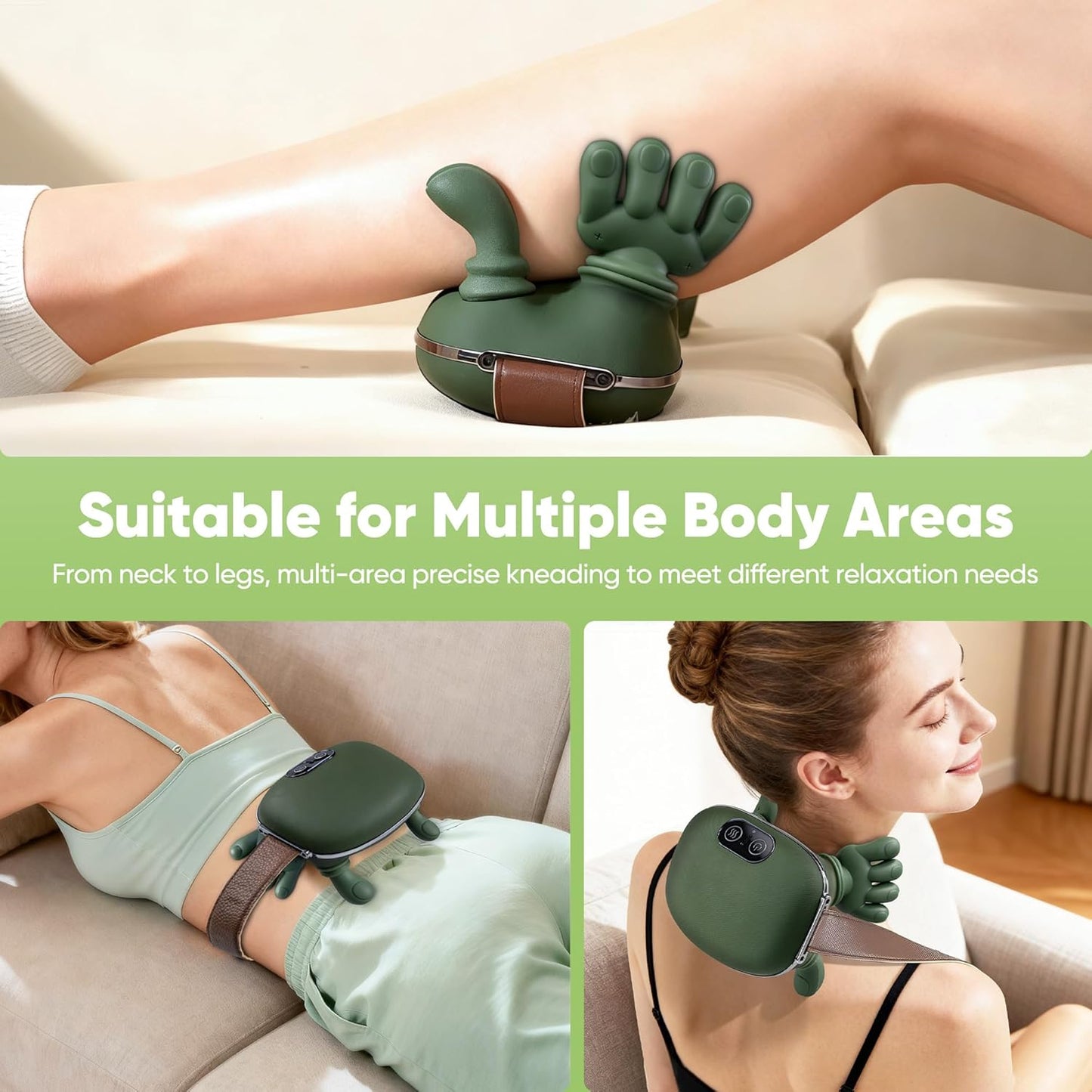 Electric Body Massager with Heat | Neck, Shoulder & Scalp Pain Relief Machine